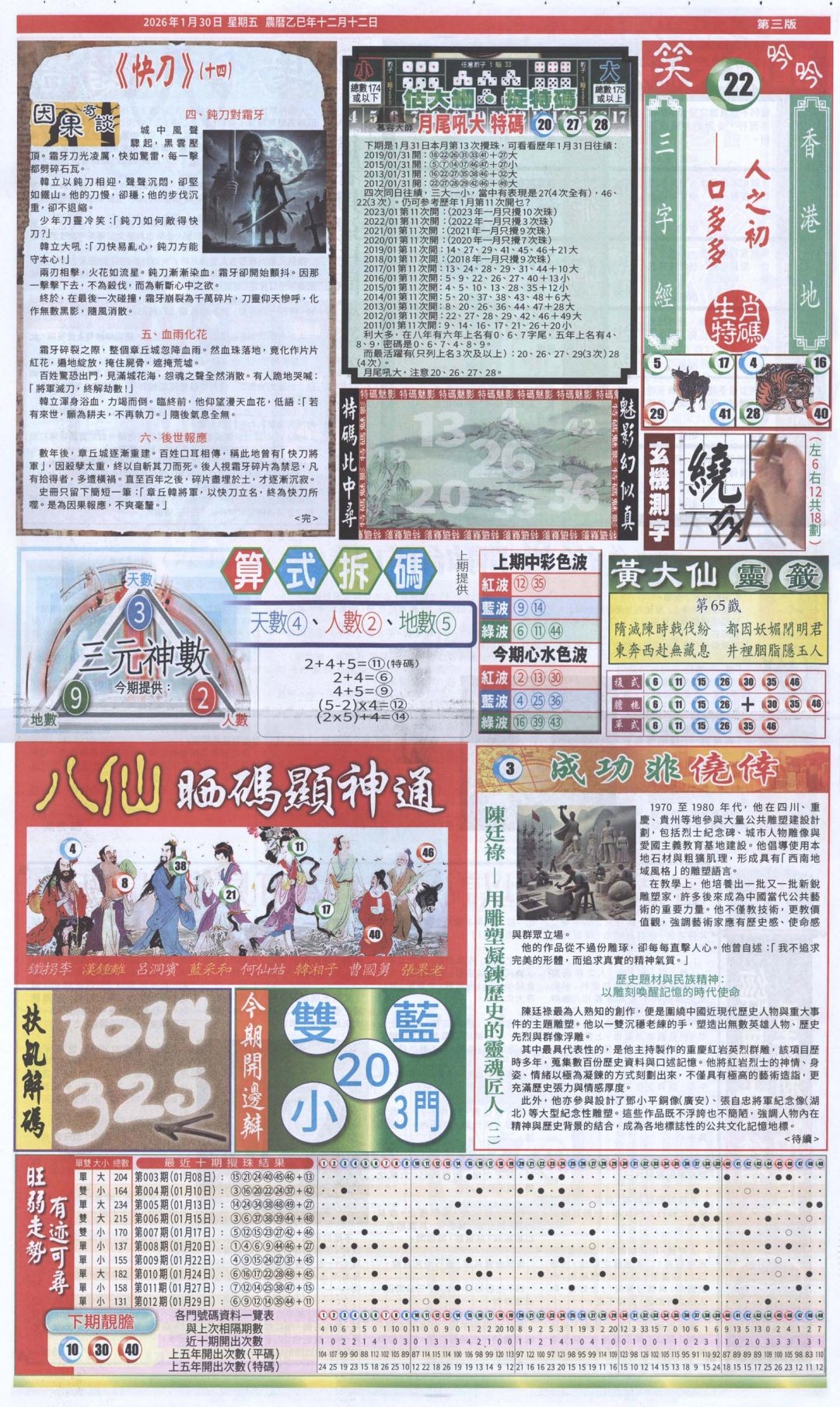 013期新报跑狗-1(正面)[图]