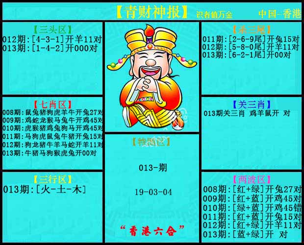 013期青财神报[图]